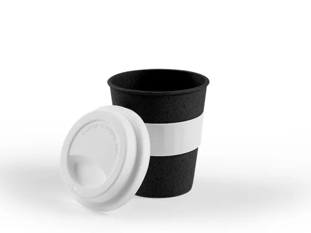 PANDA biodegradable mug Black