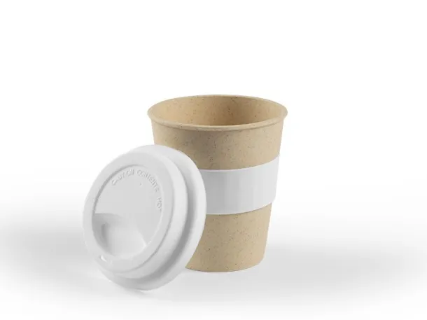 PANDA biodegradable mug Cream Bež