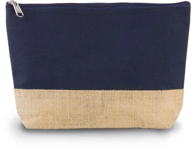  CANVAS & JUTE POUCH - Kimood Navy Natural