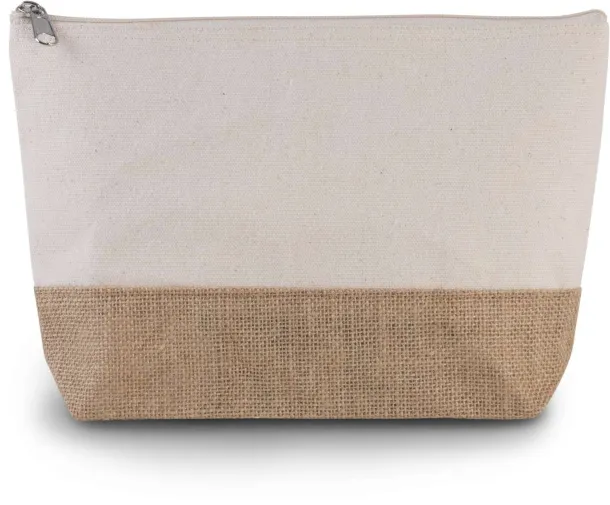  CANVAS & JUTE POUCH - Kimood Natural Natural