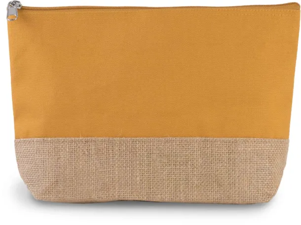  CANVAS & JUTE POUCH - Kimood Cumin Yellow Natural