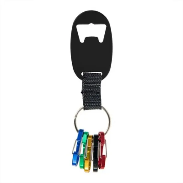  Keyring, bottle opener black