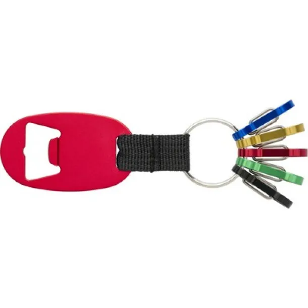  Keyring, bottle opener red