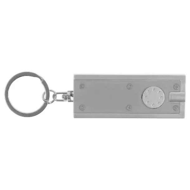 Keyring, 1 LED light Srebrna