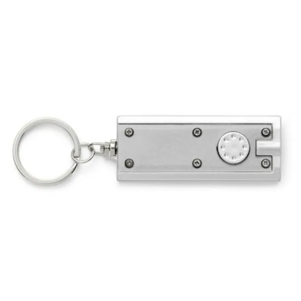 Keyring, 1 LED light Srebrna