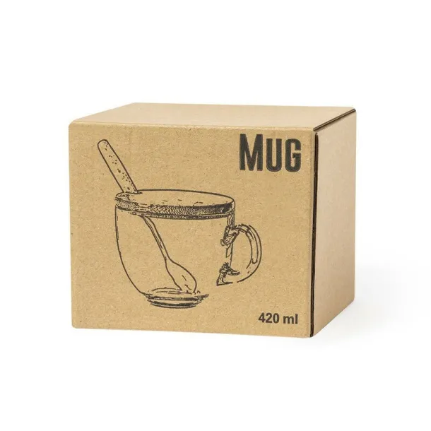  Glass mug 420 ml neutral