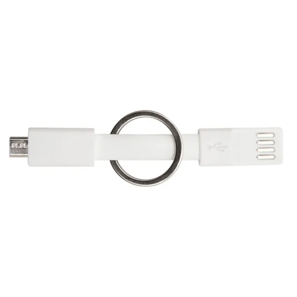 HOOK UP key ring with USB White