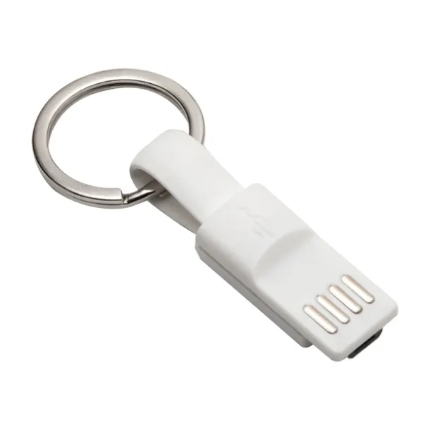 HOOK UP Privjesak za ključeve s USB priključcima Bijela