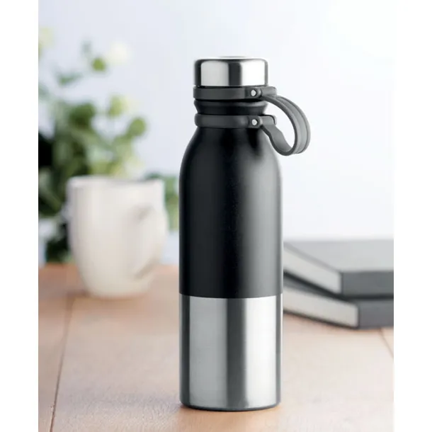 ICELAND 600ml double wall bottle Black