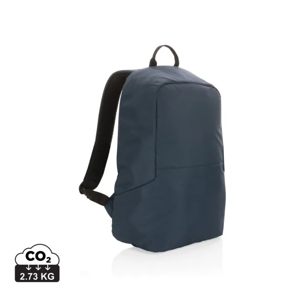  Impact AWARE™ RPET standard anti theft backpack - XD Collection Navy Blue 