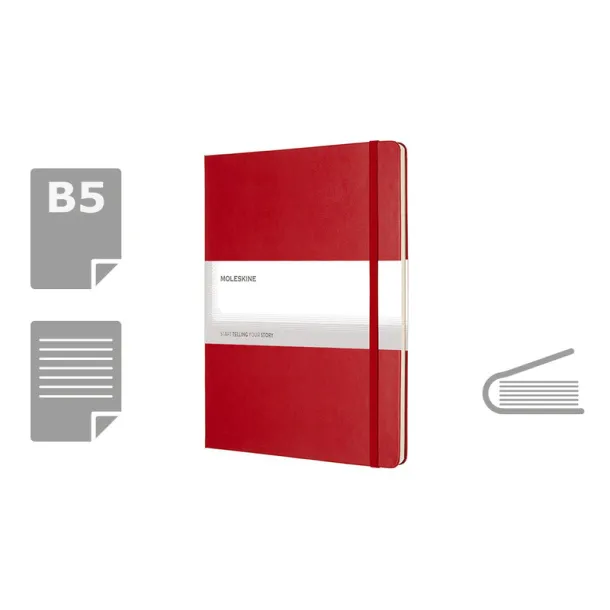  MOLESKINE notes cca A4 red