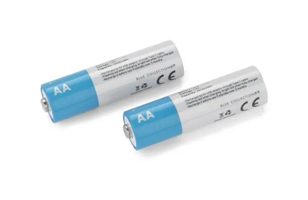  punjive AA baterije 1600 mAh Prozirno