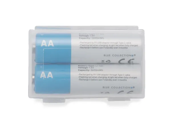  punjive AA baterije 1600 mAh Prozirno