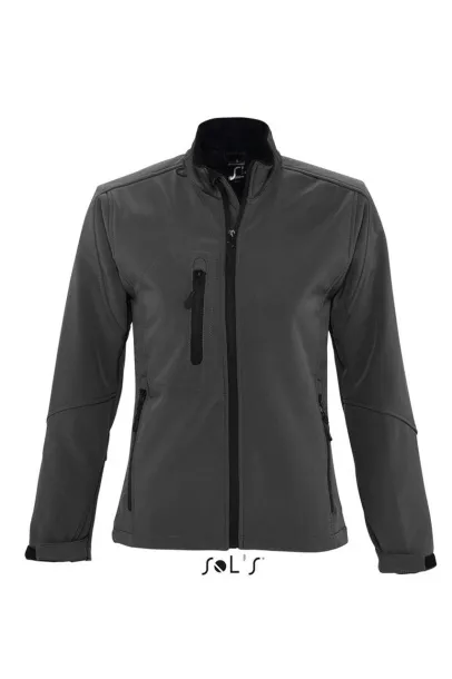  SOL'S ROXY - WOMEN'S SOFTSHELL ZIPPED JACKET - SOL'S Charcoal Grey