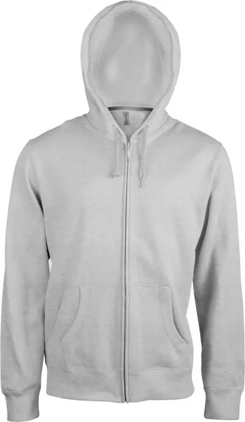  MEN'S FULL ZIP HOODED SWEATSHIRT - Kariban Oxford Grey