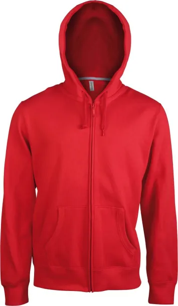  MEN'S FULL ZIP HOODED SWEATSHIRT - Kariban Red