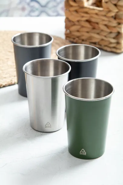 Redisha Mono recycled strainless steel cup Silver