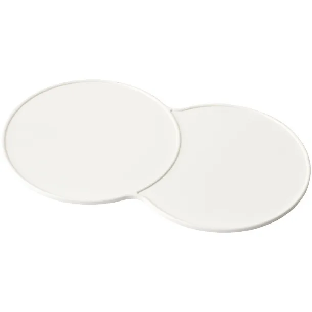 Sidekick plastic coaster - Unbranded White