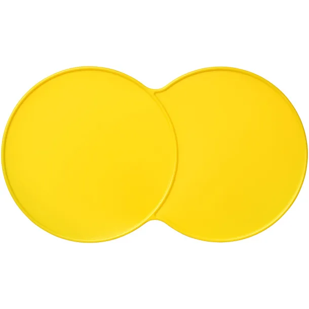 Sidekick plastic coaster - Unbranded Yellow