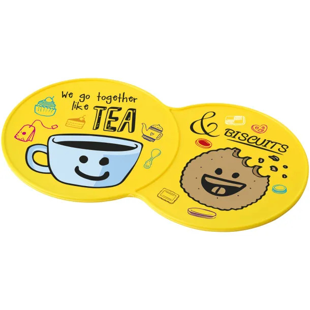 Sidekick plastic coaster Yellow