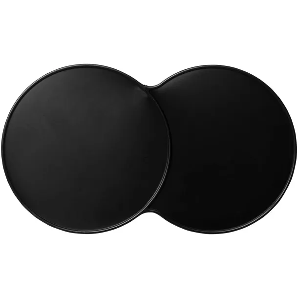 Sidekick plastic coaster Solid black