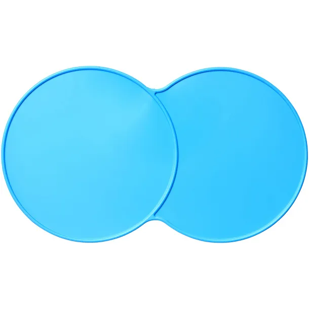 Sidekick plastic coaster - Unbranded Process blue