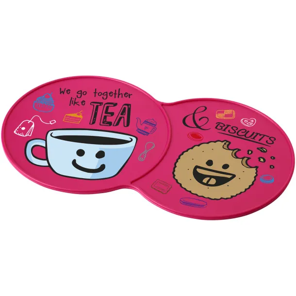 Sidekick plastic coaster Magenta