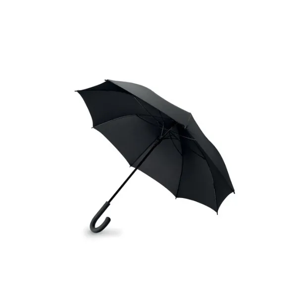 NEW QUAY Luxe 23" auto storm umbrella Black