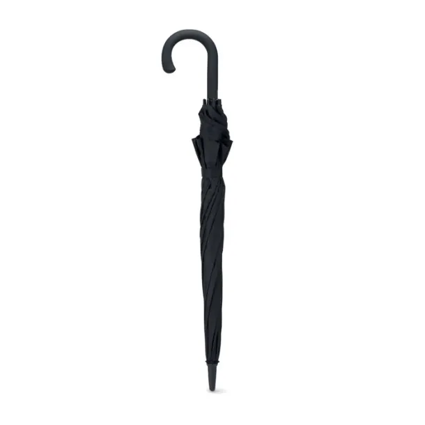 NEW QUAY Luxe 23" auto storm umbrella Black