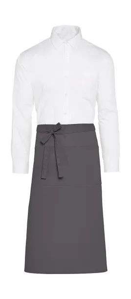  ROME Recycled Bistro Apron with Pocket - SG Accessories - BISTRO Siva