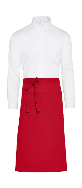  ROME Recycled Bistro Apron with Pocket - SG Accessories - BISTRO Crvena