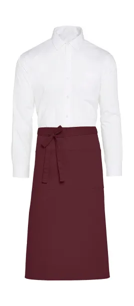  ROME Recycled Bistro Apron with Pocket - SG Accessories - BISTRO Burgundy