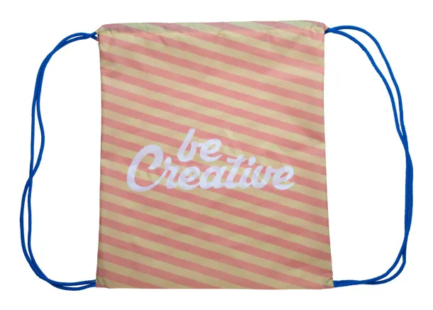 CreaDraw custom drawstring bag Blue White