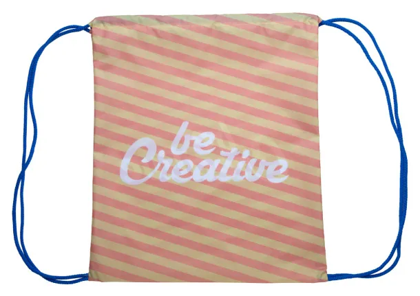 CreaDraw custom drawstring bag Blue White