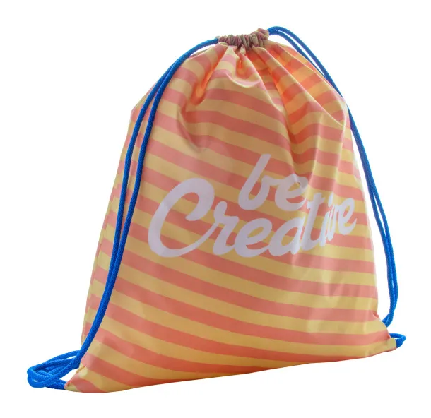 CreaDraw custom drawstring bag Blue White