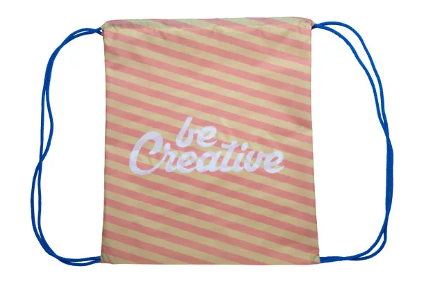 CreaDraw custom drawstring bag Blue White