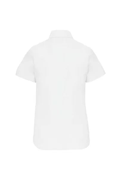  LADIES' SHORT-SLEEVED OXFORD SHIRT - Kariban White