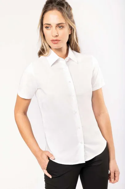  LADIES' SHORT-SLEEVED OXFORD SHIRT - Kariban Black