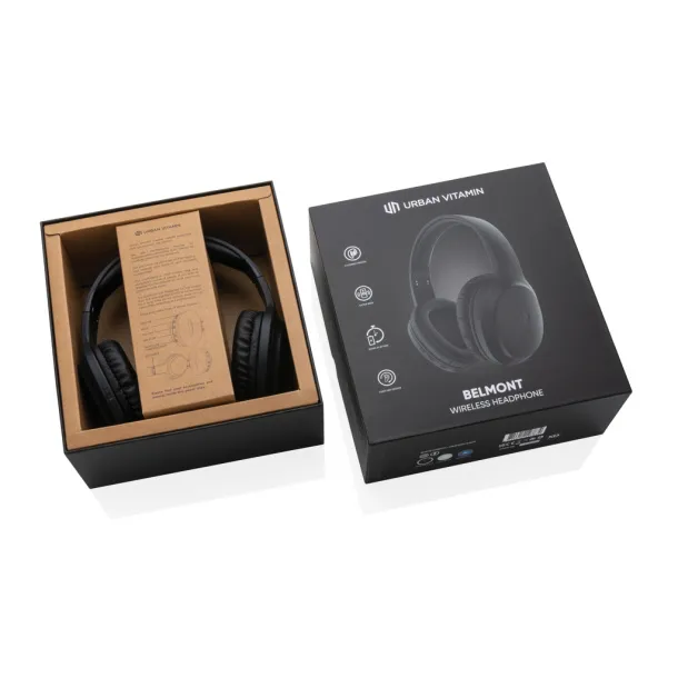 Urban Vitamin Belmont wireless headphone - Urban Vitamin Black 