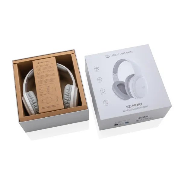 Urban Vitamin Belmont wireless headphone - Urban Vitamin White 