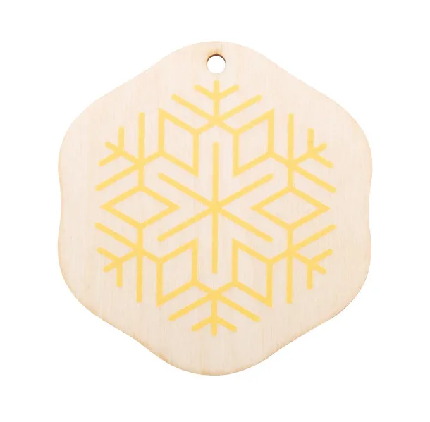 CreaJul Wood custom Christmas tree ornament Gold