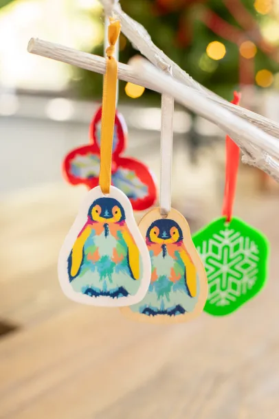 CreaJul Wood custom Christmas tree ornament Gold