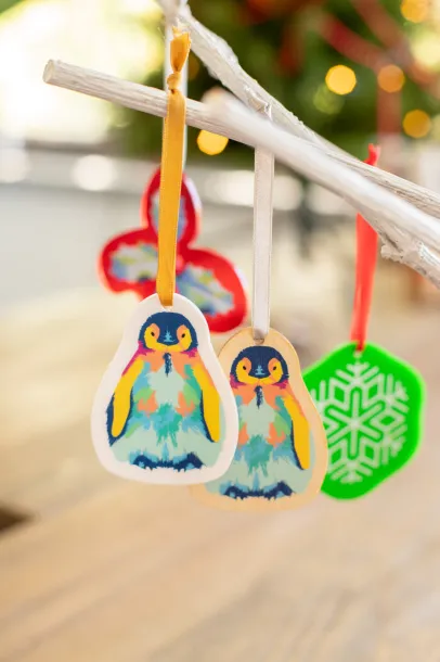 CreaJul Wood custom Christmas tree ornament Gold