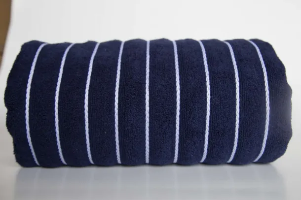  BEACH STRIPED TOWEL - Olima Navy White