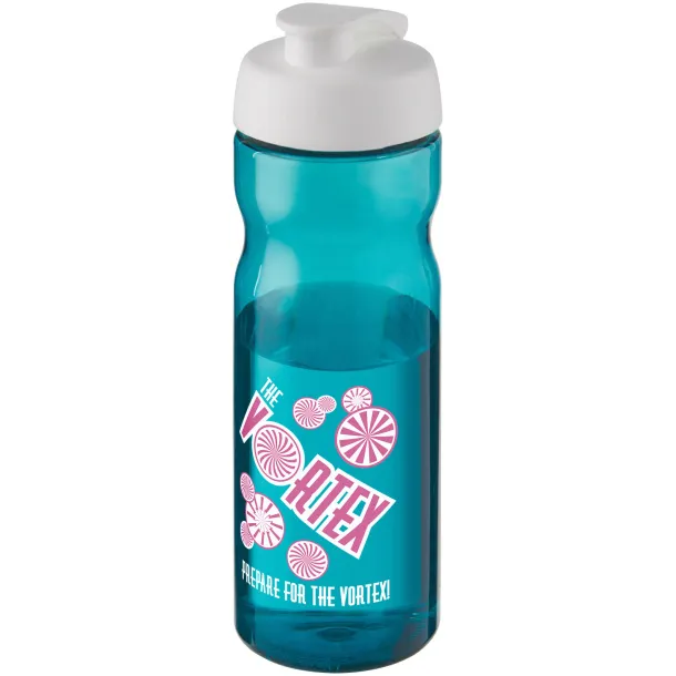 H2O Base® 650 ml flip lid sport bottle Aqua White