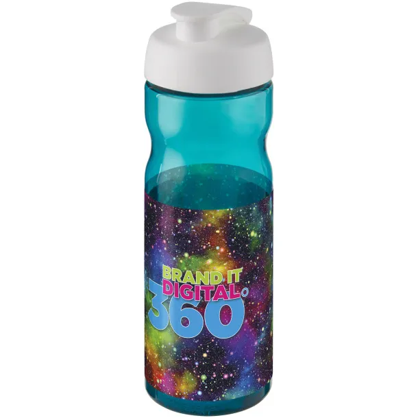 H2O Base® 650 ml flip lid sport bottle Aqua White