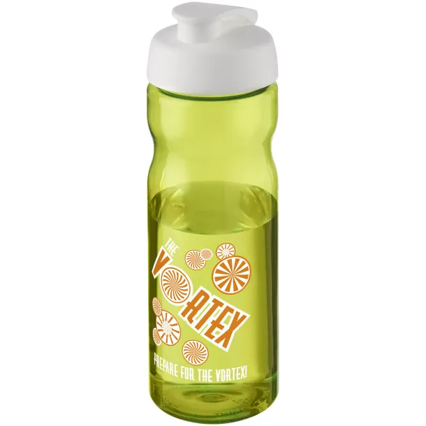 H2O Base® 650 ml flip lid sport bottle Lime White