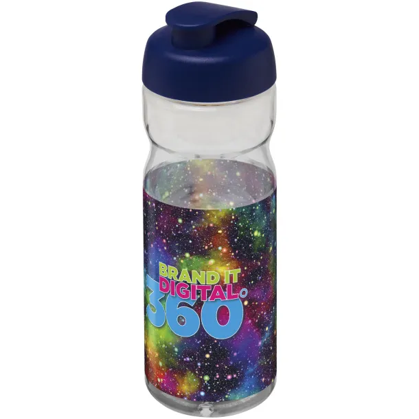 H2O Base® 650 ml flip lid sport bottle - Unbranded White Blue