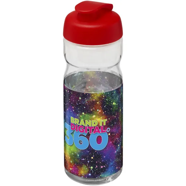 H2O Base® 650 ml flip lid sport bottle White Red