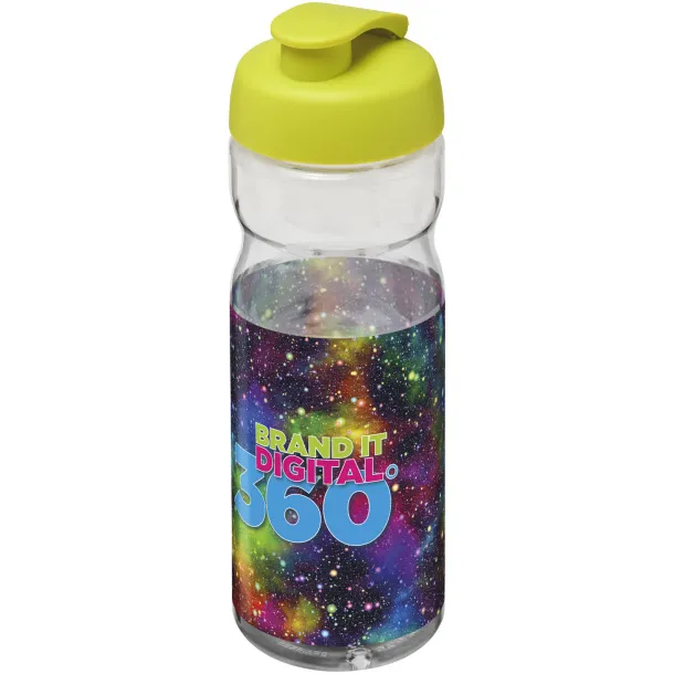 H2O Base® 650 ml flip lid sport bottle - Unbranded White Lime